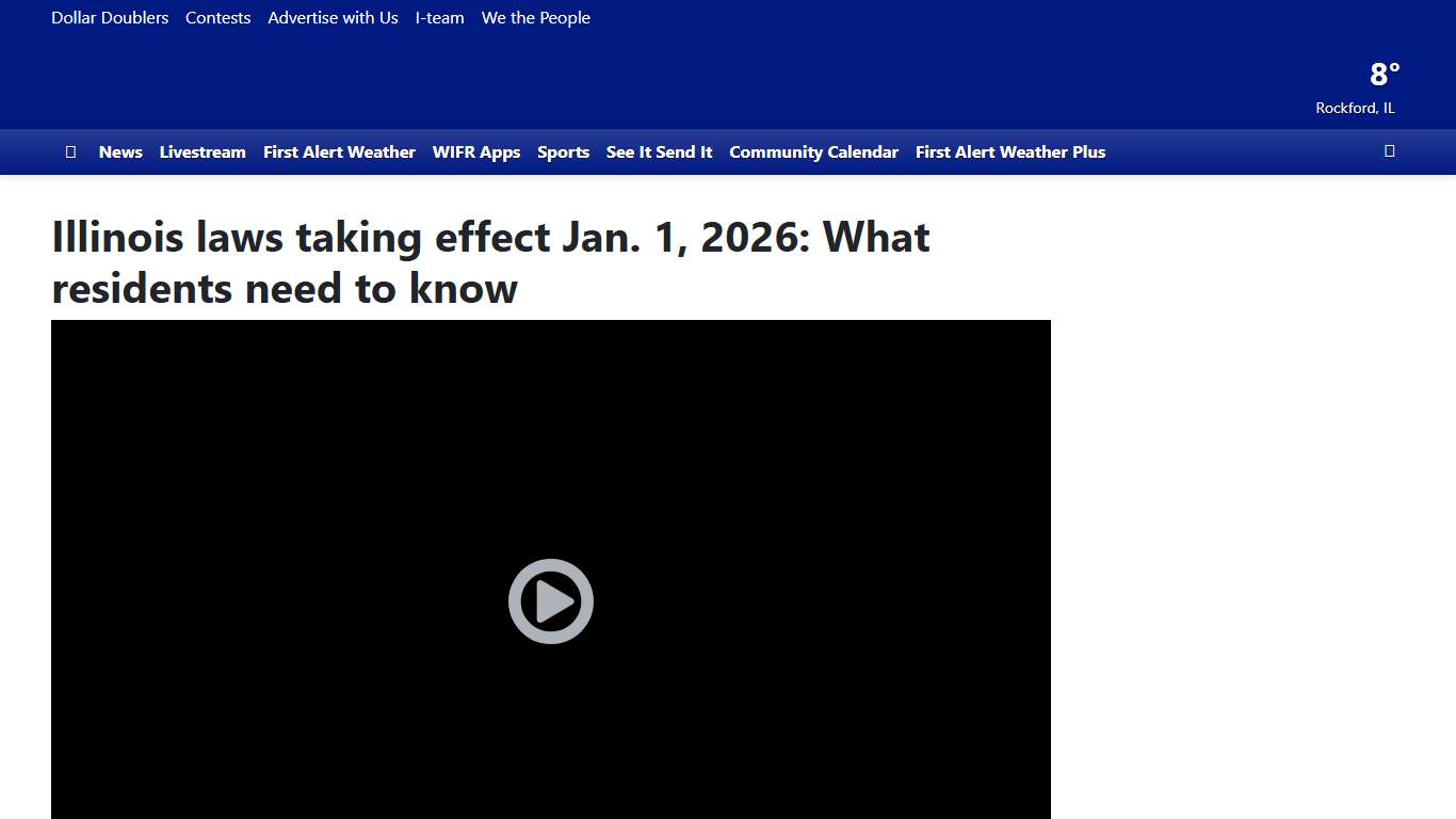 Illinois laws taking effect Jan. 1, 2026: What residents need to know