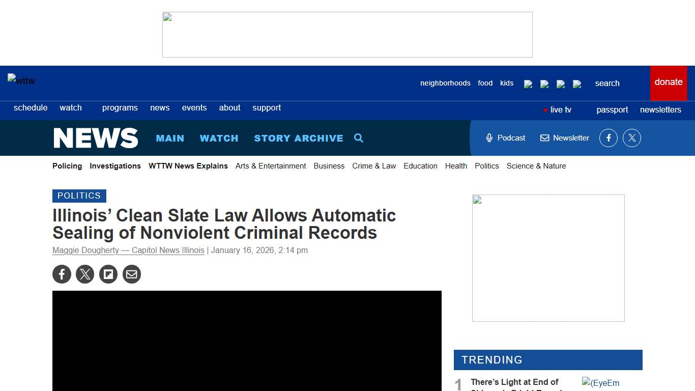 Illinois’ Clean Slate Law Allows Automatic Sealing of Nonviolent Criminal Records Chicago News WTTW